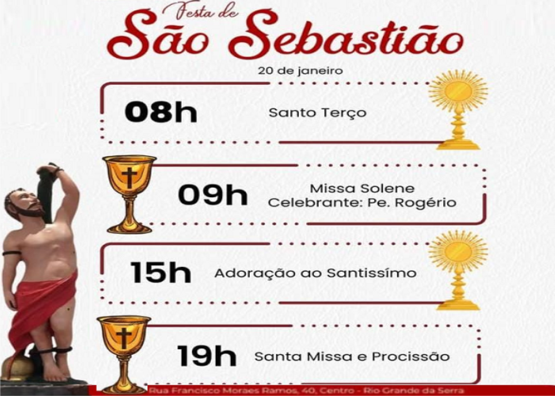 Participe da Festa do Padroeiro